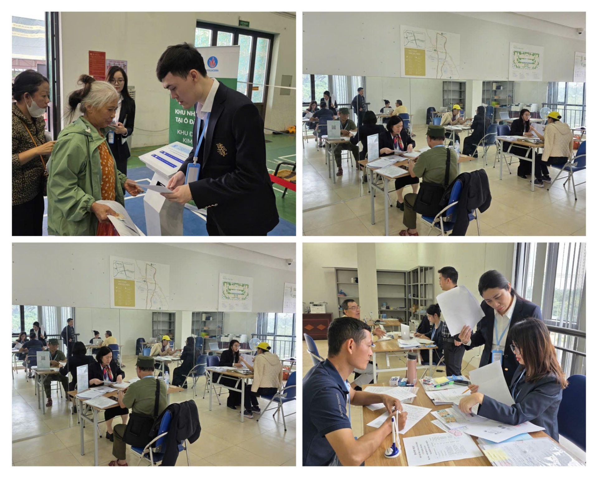 Người dân nộp hồ sơ NOXH CT3 Kim Chung