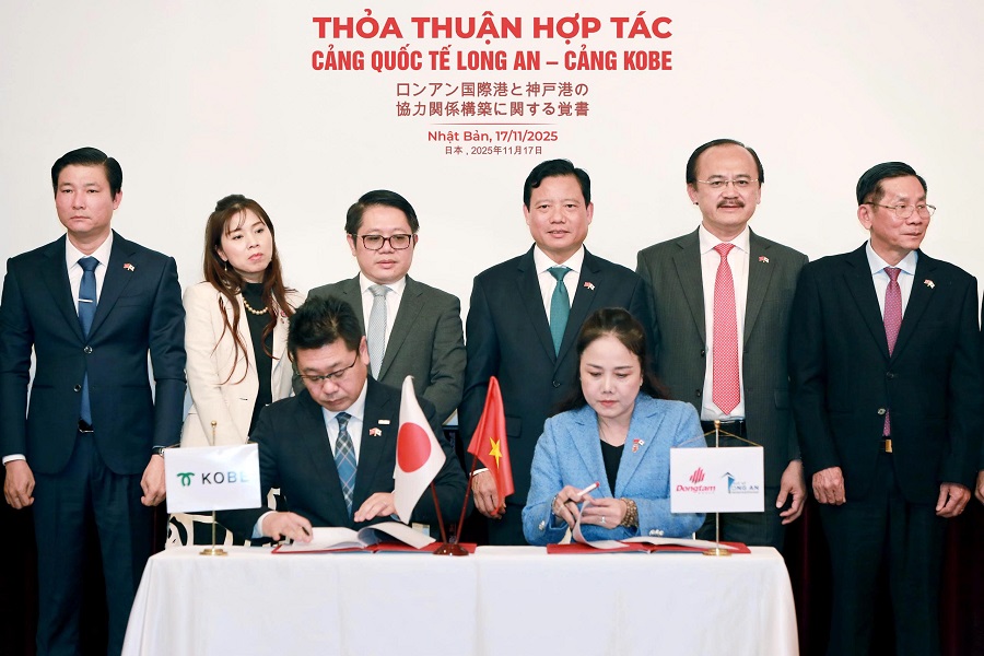 Cảng Quốc tế Long An và Cảng Kobe ký kết MOU hướng tới chuỗi cung ứng xanh Việt - Nhật