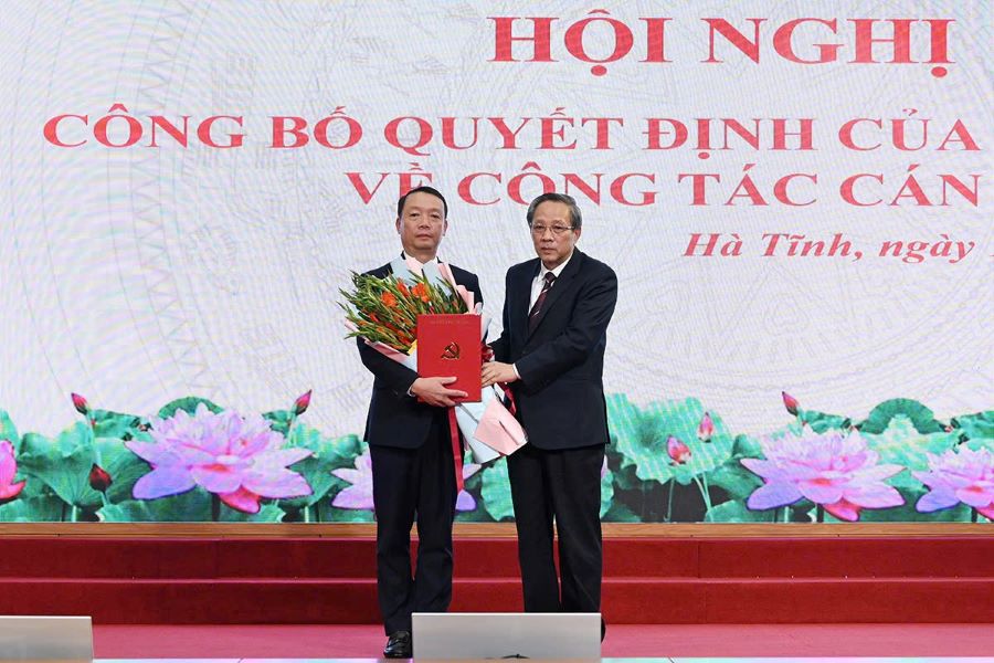 Ông Phan Thiên Định giữ chức Phó Bí thư Tỉnh ủy Hà Tĩnh