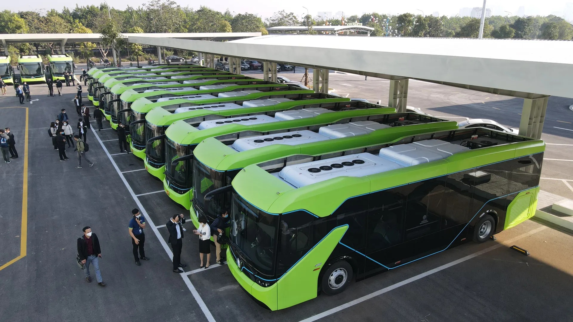 Hà Nội: Thúc đẩy vận tải công cộng khối lượng lớn và hạ tầng xe buýt xanh. (Ảnh: kinhtedothi.vn)