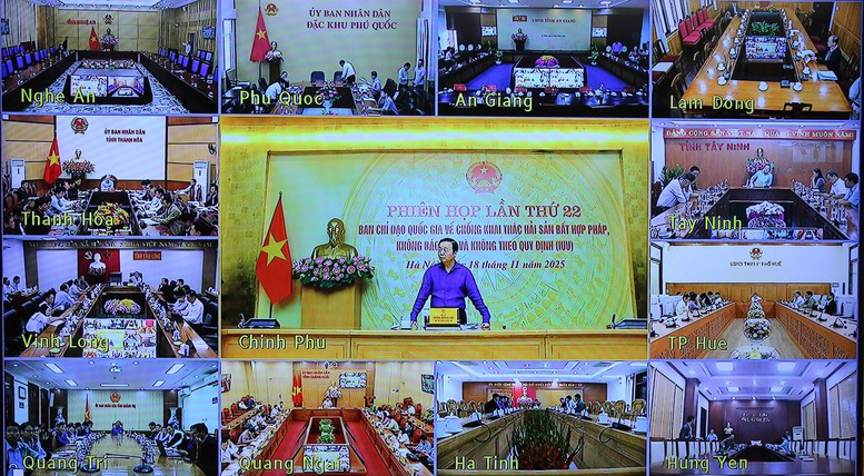 Lãnh đạo một số địa phương kiến nghị cơ chế bảo đảm thông tin, dữ liệu được truyền tải kịp thời từ Trung ương xuống địa phương, phục vụ quản lý và xử lý vi phạm đối với tàu cá từ 24 mét trở lên - Ảnh: VGP/Minh Khôi