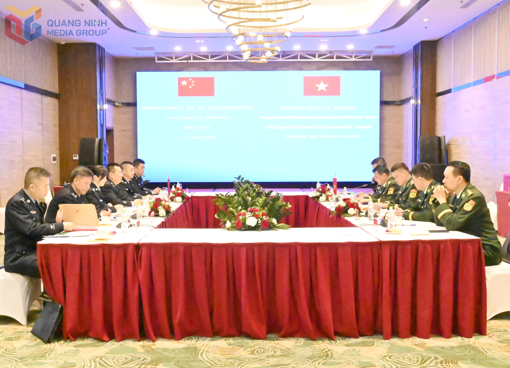 Hội đàm giữa Bộ đội Biên phòng 4 tỉnh của Việt Nam với Tổng Trạm kiểm tra biên phòng xuất, nhập cảnh Quảng Tây