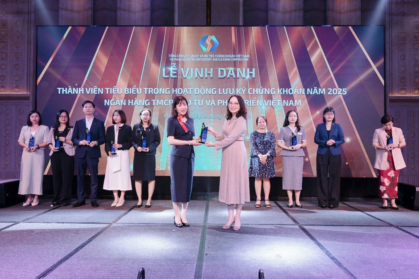 BIDV - Top 10 thành viên tiêu biểu trong hoạt động lưu ký chứng khoán năm 2025