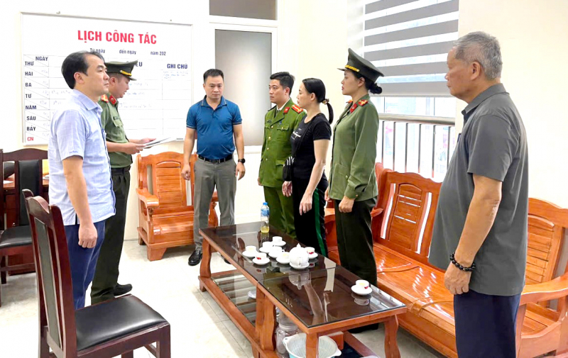 Cơ quan An ninh điều tra khởi tố đối tượng Lê Thị Tình. Ảnh: Công an tỉnh Hà Tĩnh