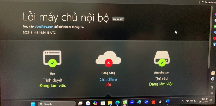 Cloudflare gặp sự cố toàn cầu tối 18/11, hàng loạt website gián đoạn truy cập Cloudflare gặp sự cố toàn cầu tối 18/11, hàng loạt website gián đoạn truy cập