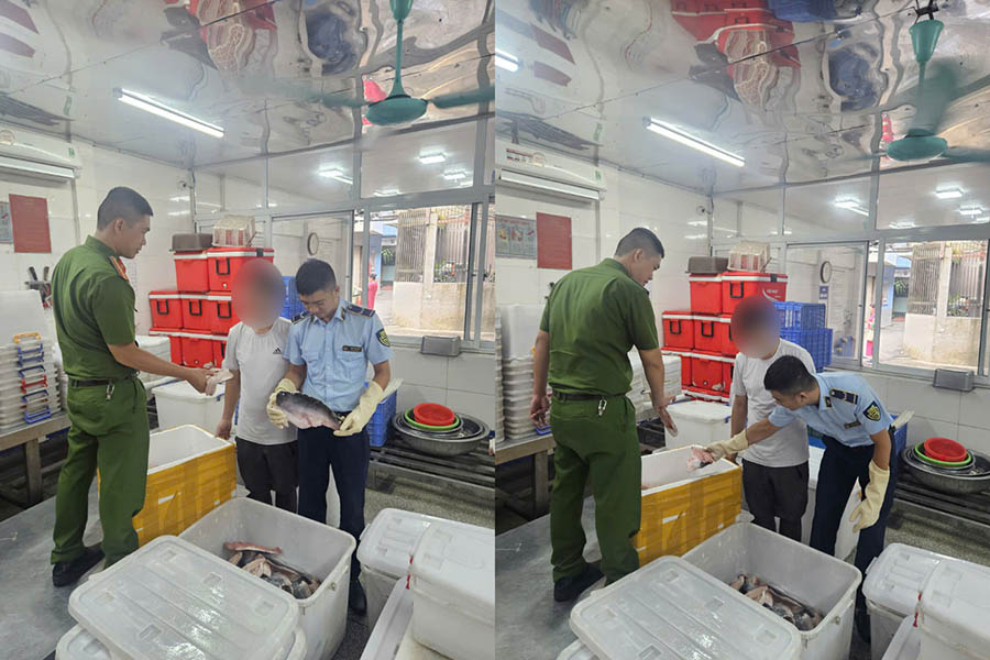 Lực lượng QLTT TP. Hà Nội kiểm tra hàng hóa vi phạm trên địa bàn. Ảnh: Chi cục QLTT Hà Nội