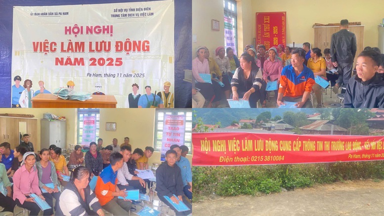 UBND xã Pa Ham (Điện Biên) tổ chức Hội nghị việc làm lưu động cho người dân lao động của 15 bản