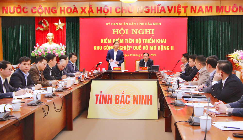 Bắc Ninh: Tháo gỡ vướng mắc, đẩy nhanh tiến độ dự án hạ tầng Khu công nghiệp Quế Võ mở rộng 2