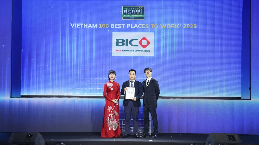 BIC lần thứ 2 liên tiếp đứng Top 1 nơi làm việc tốt nhất ngành bảo hiểm khối doanh nghiệp lớn