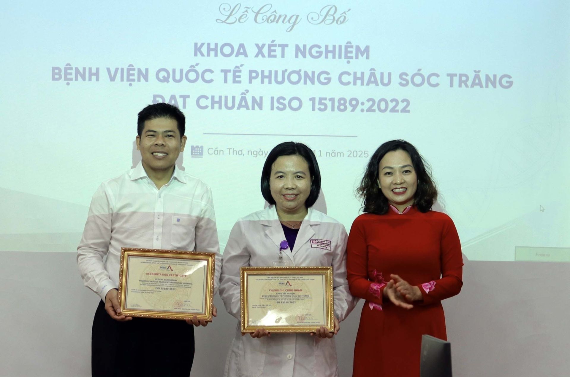 Bệnh viện quốc tế Phương Châu Sóc Trăng: Chứng nhận ISO 15189:2022 khẳng định thêm thương hiệu quốc tế