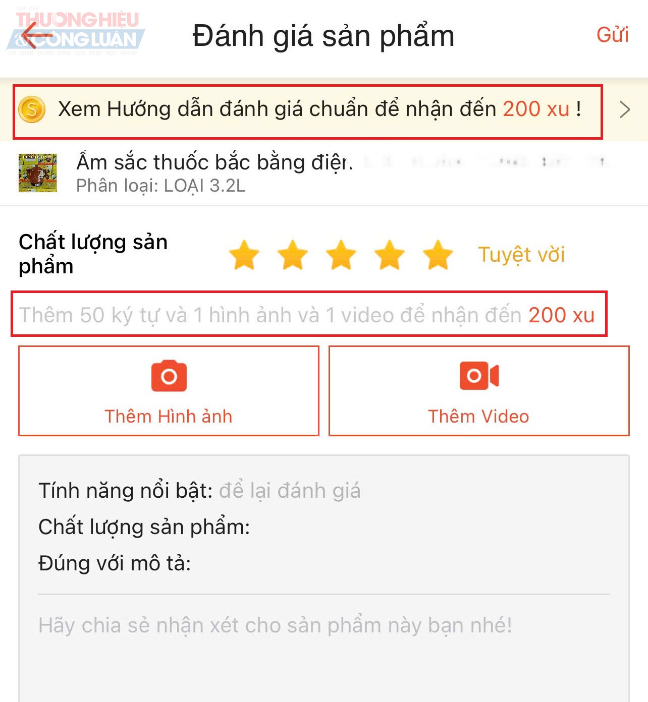 Trên một số gian hàng của Shopee, người mua được thưởng điểm khi để lại đánh giá 5 sao, khiến các review tích cực đôi khi trở thành hình thức mua bán trá hình. (Ảnh chụp màn hình) Trên một số gian hàng của Shopee, người mua được thưởng điểm khi để lại đánh giá 5 sao, khiến các review tích cực đôi khi trở thành hình thức mua bán trá hình. (Ảnh chụp màn hình)