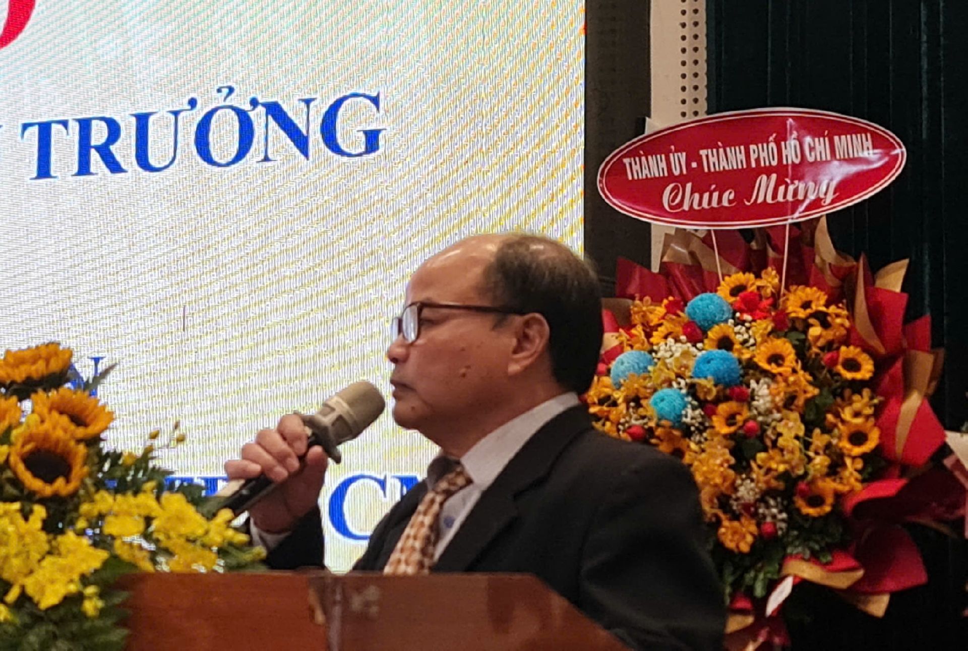 Đại diện Hiệp hội VATAP phăt biểu giao nhiệm vụ tại buổi lễ.