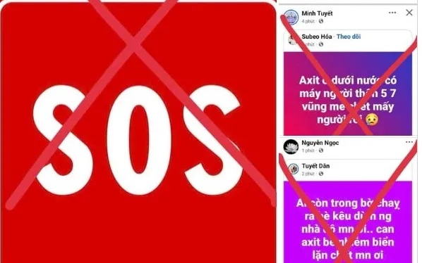 Công an tỉnh Đắk Lắk bác bỏ tin 10 người chết vì axit sunfuric trôi ra biển