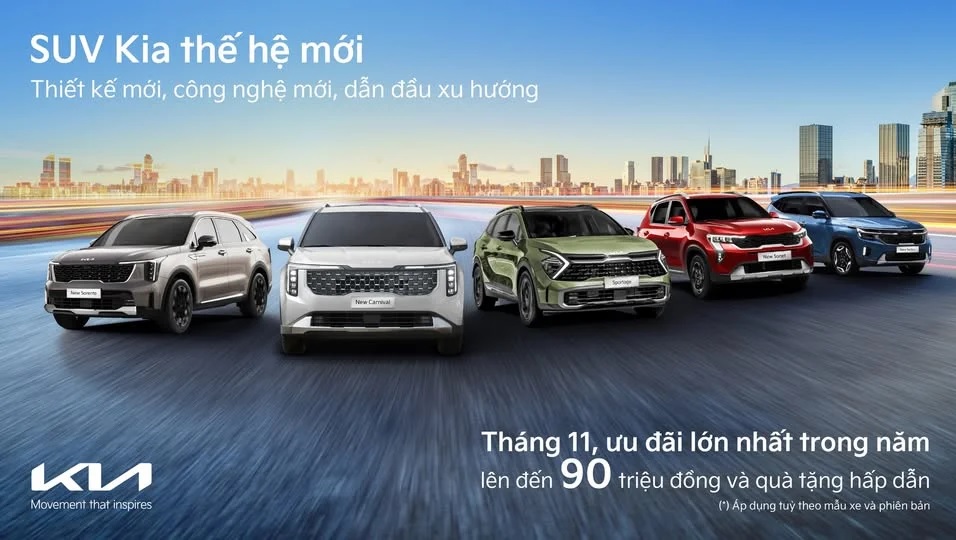Kia ưu đãi lên đến 90 triệu đồng và quà tặng hấp dẫn. Chi tiết ưu đãi: tại đây