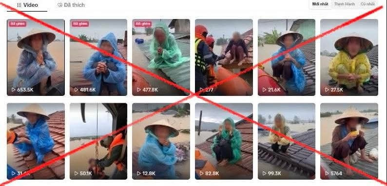 Cảnh giác tin giả về mưa lũ miền Trung