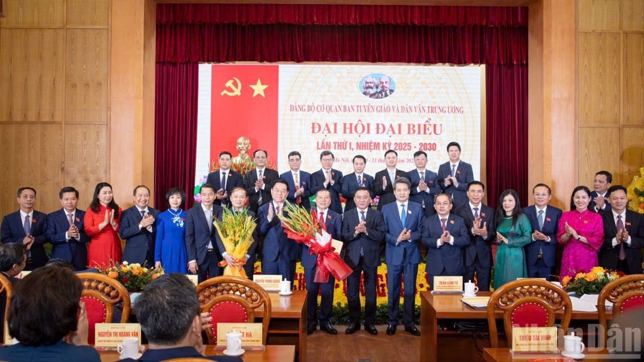 Đại hội đại biểu Đảng bộ cơ quan Ban Tuy&ecirc;n gi&aacute;o v&agrave; D&acirc;n vận Trung ương lần thứ I, nhiệm kỳ 2025-2030