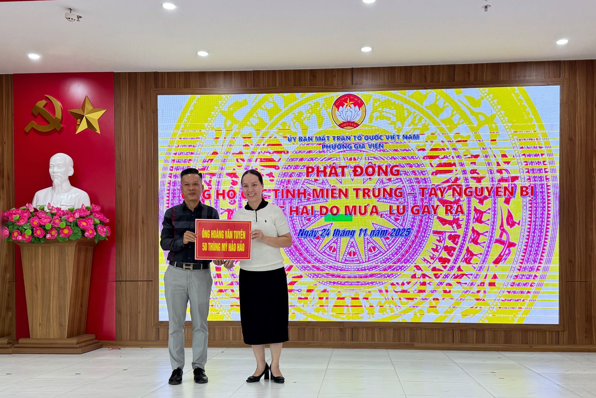 Hải Phòng: Phường Gia Viên phát động ủng hộ đồng bào vùng thiên tai