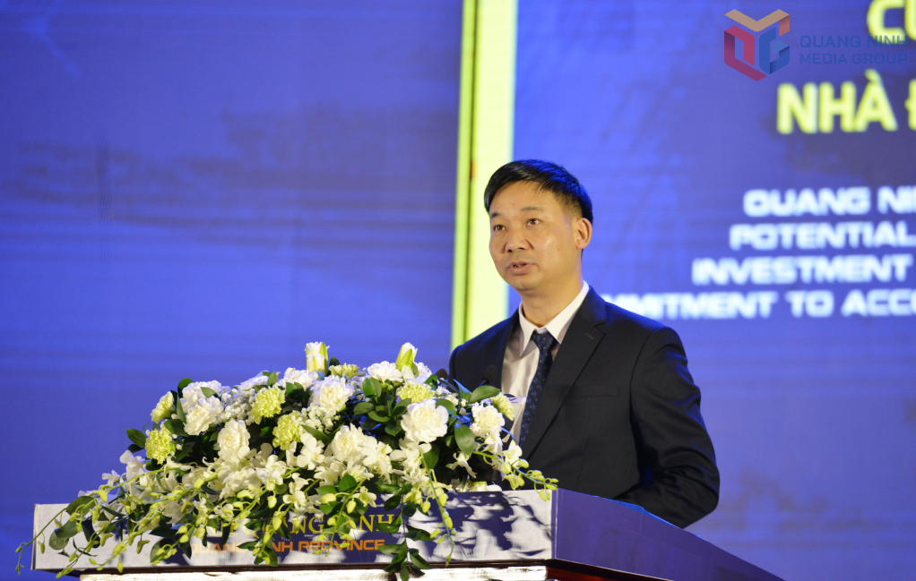 Ông Nguyễn Văn Công, Phó Chủ tịch UBND tỉnh Quảng Ninh phát biểu bế mạc hội nghị. Ông Nguyễn Văn Công, Phó Chủ tịch UBND tỉnh Quảng Ninh phát biểu bế mạc hội nghị.