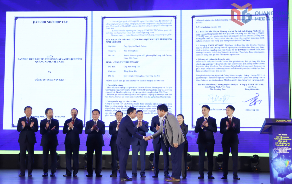 Ban Xúc tiến Đầu tư, Thương mại và Du lịch tỉnh Quảng Ninh và Công ty TNHH Duga Việt Nam ký kết Bản ghi nhớ hợp tác về tìm hiểu nghiên cứu, phát triển lĩnh vực công nghiệp năng lượng trên địa bàn tỉnh Quảng Ninh. Ban Xúc tiến Đầu tư, Thương mại và Du lịch tỉnh Quảng Ninh và Công ty TNHH Duga Việt Nam ký kết Bản ghi nhớ hợp tác về tìm hiểu nghiên cứu, phát triển lĩnh vực công nghiệp năng lượng trên địa bàn tỉnh Quảng Ninh.