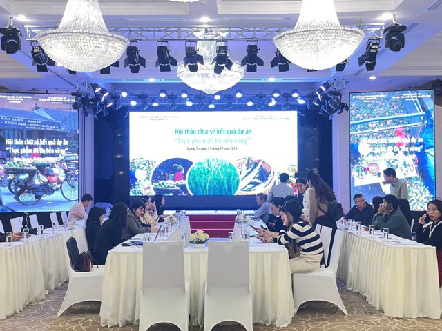 Chia sẻ kết quả dự án “Thực phẩm đô thị bền vững” tại Quảng Trị