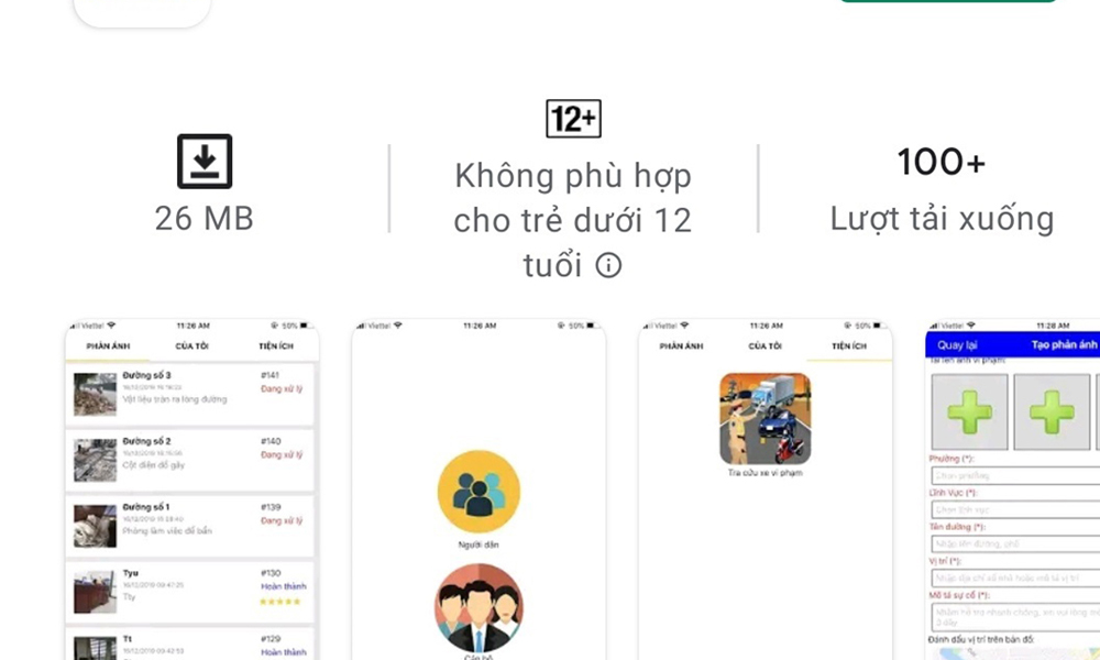 Ứng dụng phản ánh hiện trường tỉnh Bắc Ninh.