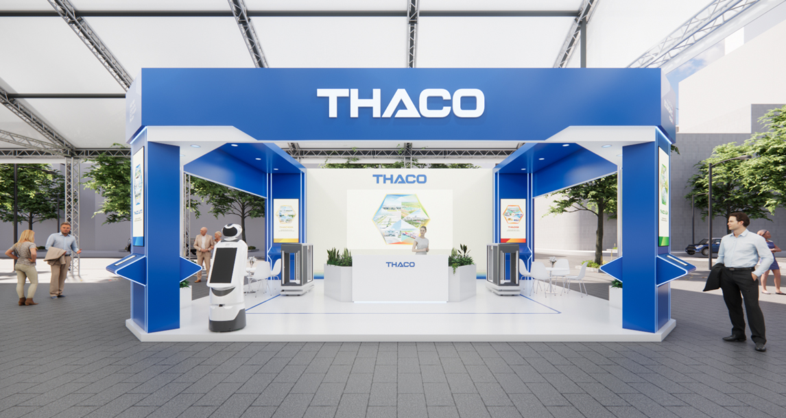 Phối cảnh gian hàng THACO