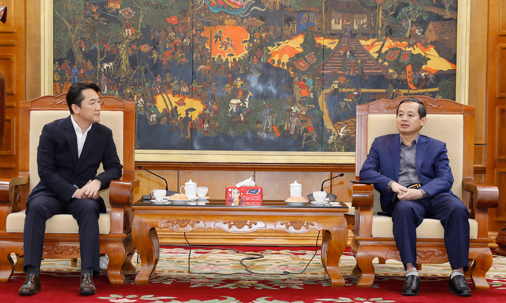 Chủ tịch UBND tỉnh Bắc Ninh tiếp, làm việc với lãnh đạo Văn phòng đại diện Tổng Công ty nhà đất Hàn Quốc