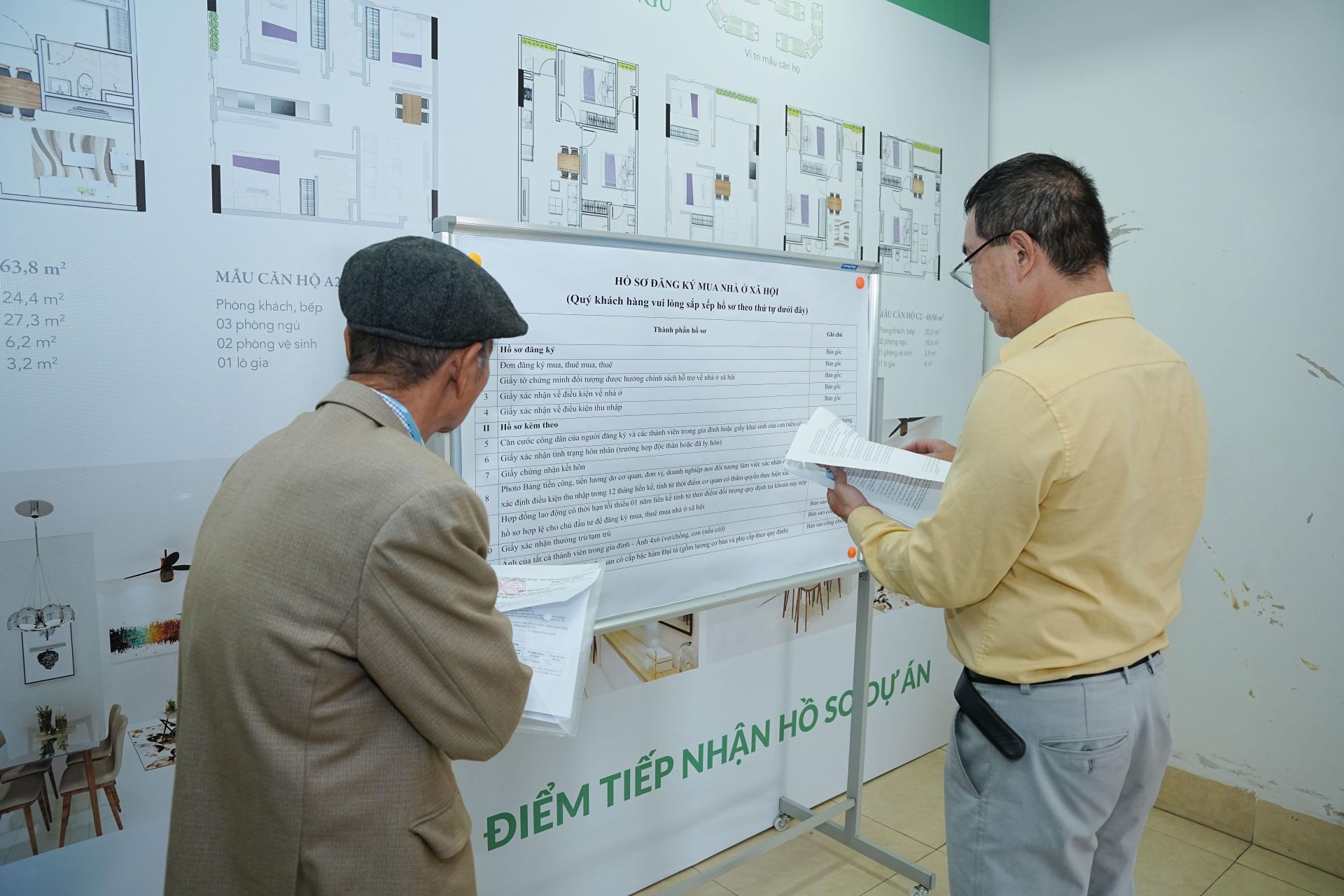 Công khai trên nhiều kênh thông tin các biểu mẫu hồ sơ và quy trình đăng ký mua nhà ở xã hội tại dự án, phù hợp cho cả người trẻ tuổi và những người ít tiếp xúc với mạng internet