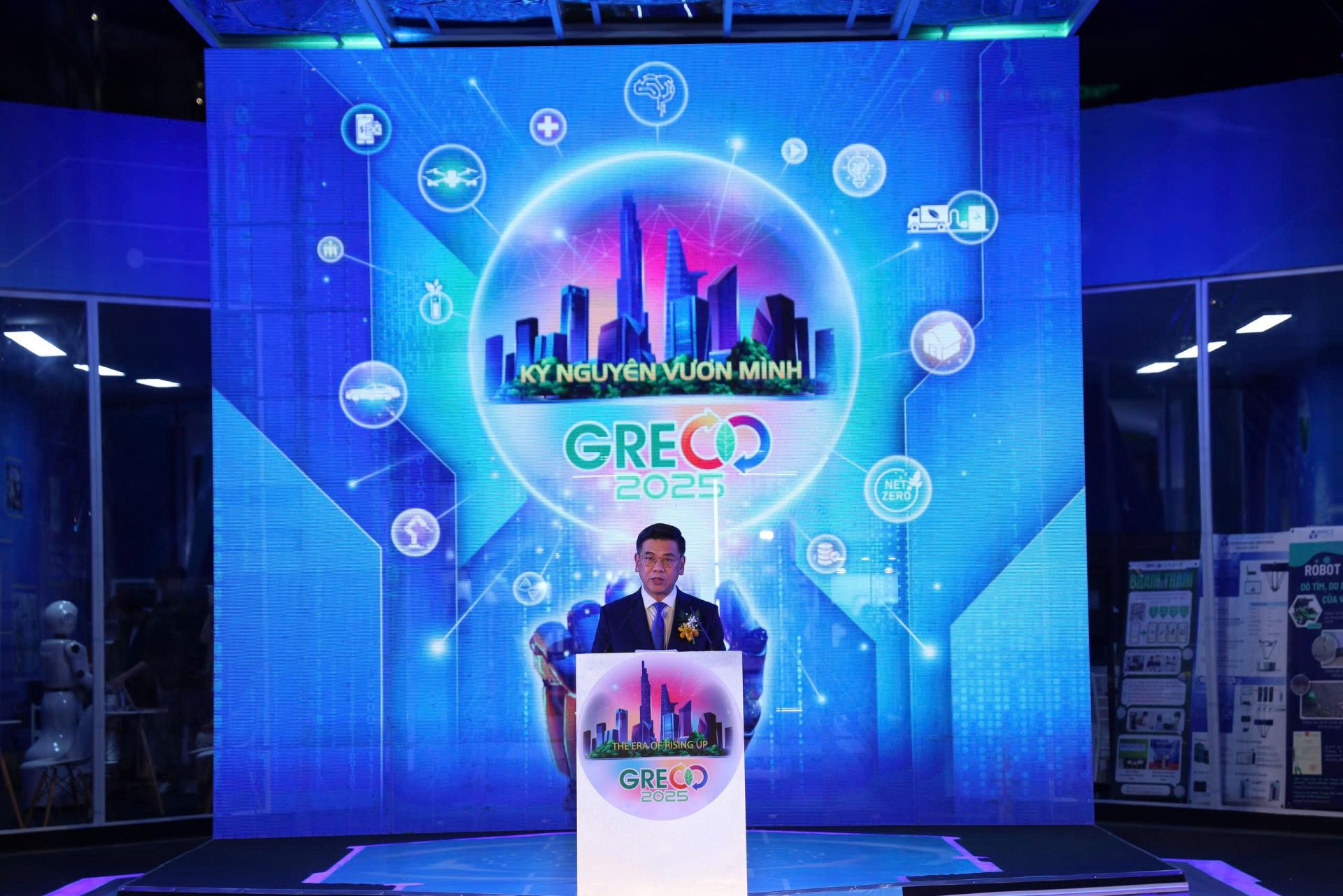 Ông Nguyễn Văn Dũng, Phó Chủ tịch UBND thành phố phát biểu tại lễ khai mạc GRECO 2025