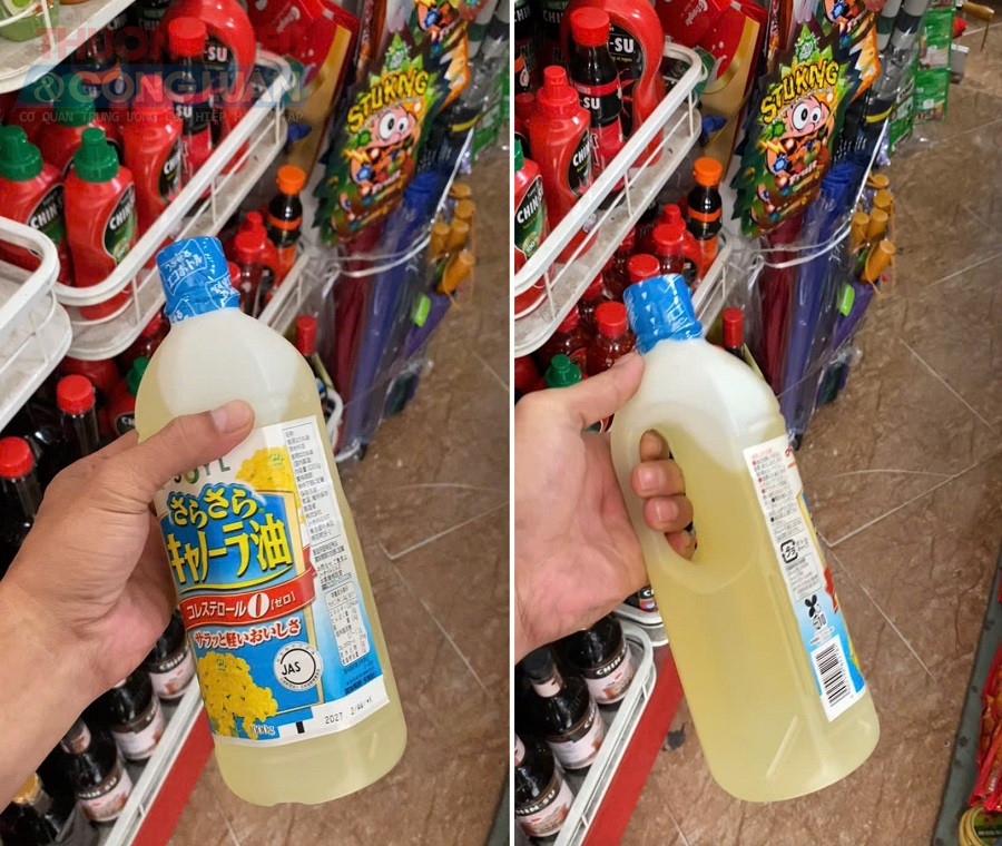 Không khó để có thể bắt gặp những sản phẩm chỉ có tem nhãn gốc bằng chữ nước ngoài