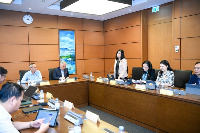 Bộ trưởng Bộ Y tế Đào Hồng Lan phát biểu tại phiên thảo luận Tổ sáng 25/11. Ảnh: Như Ý