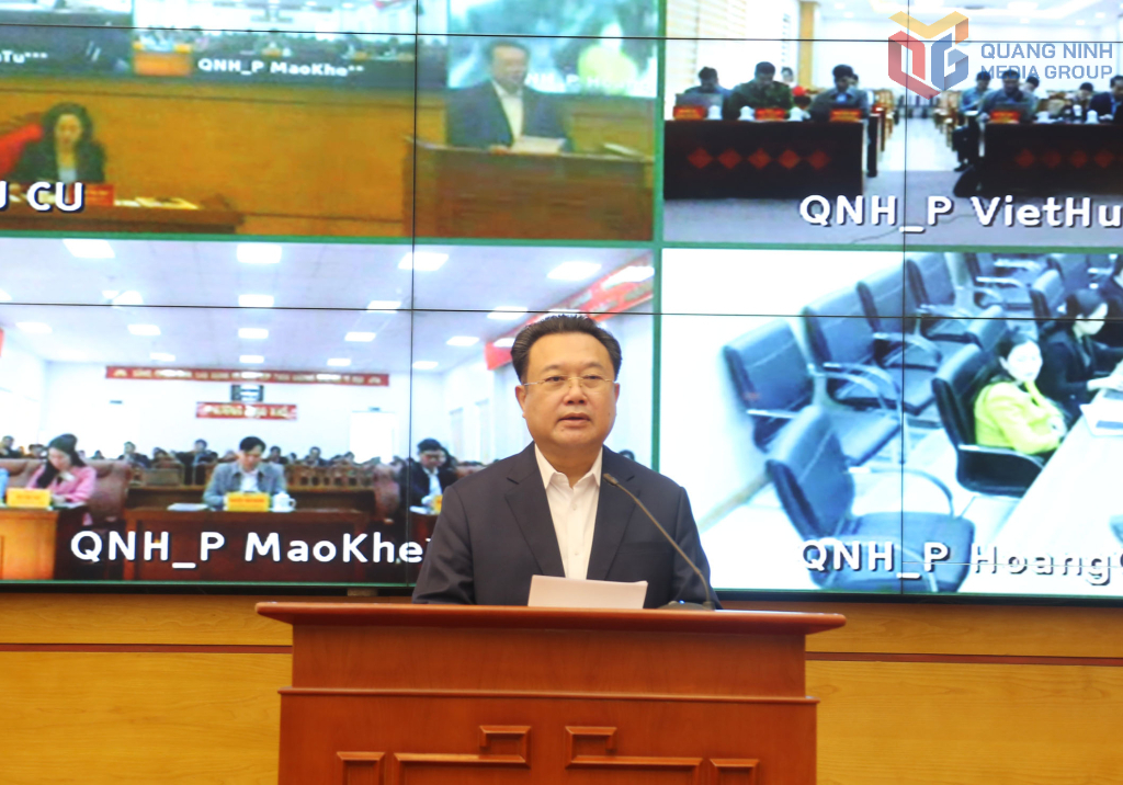 Ông Nguyễn Đức Thành, Phó Chủ tịch Thường trực HĐND tỉnh Quảng Ninh quán triệt hướng dẫn việc dự kiến cơ cấu, thành phần, số lượng đại biểu HĐND các cấp nhiệm kỳ 2026-2031.