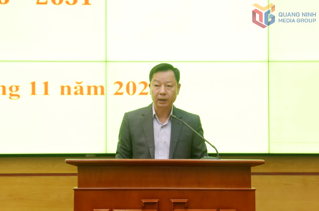 Ông Lê Văn Ánh, Phó Chủ tịch UBND tỉnh Quảng Ninh quán triệt Chỉ thị của Chủ tịch UBND tỉnh Quảng Ninh về tổ chức cuộc bầu cử ĐBQH khóa XVI và đại biểu HĐND các cấp nhiệm kỳ 2026 - 2031.