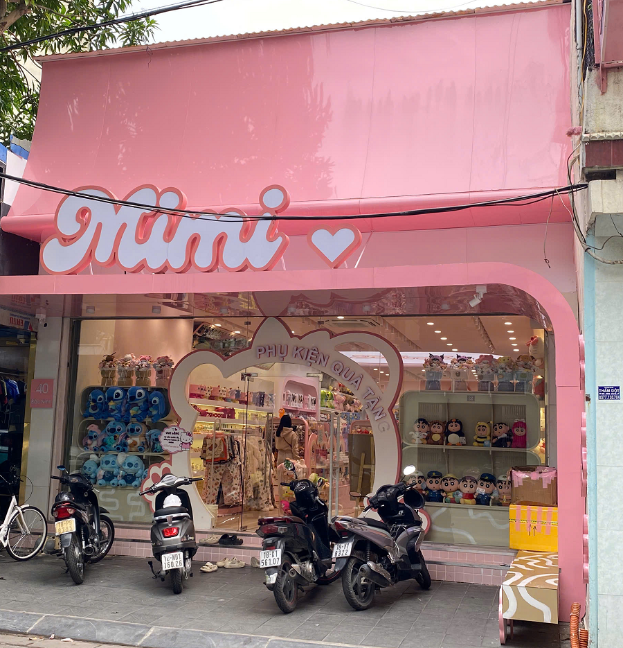 Cửa hàng phụ kiện, quà tặng Mimi tại số 40 đường Bắc Ninh, phường Nam Định, tỉnh Ninh Bình