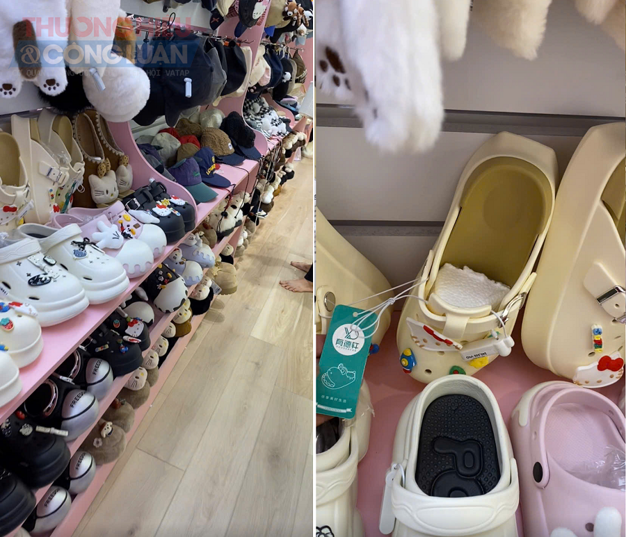 Khu vực bán giày dép