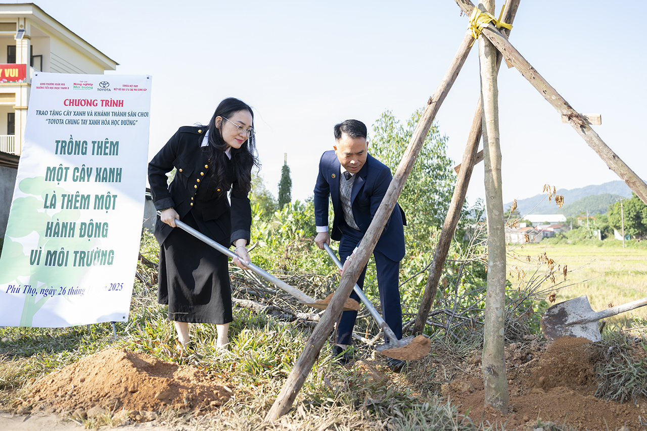 Chương tr&igrave;nh &ldquo;Toyota chung tay xanh h&oacute;a học đường&rdquo; năm 2025