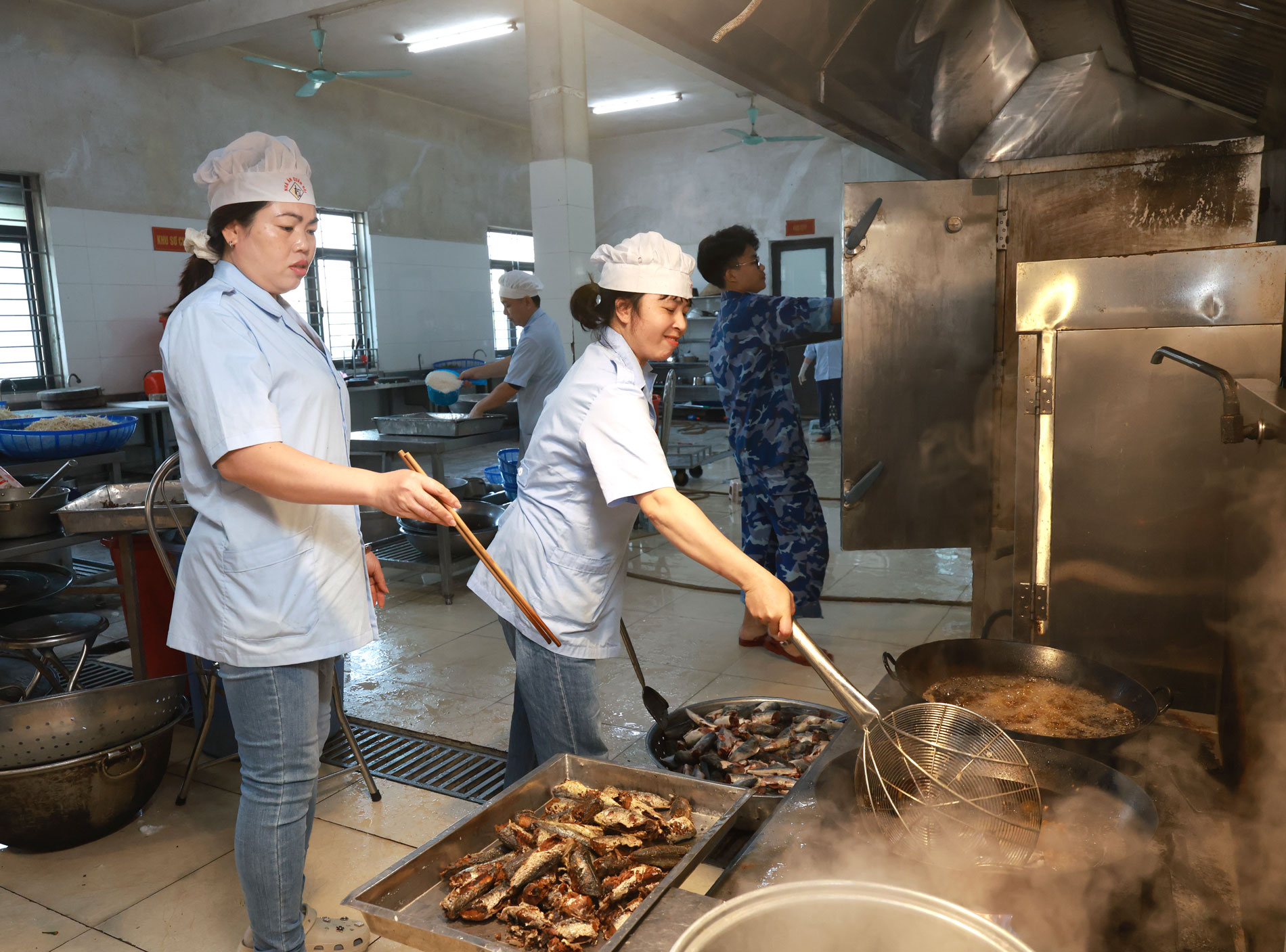 Khâu chế biến thức ăn được chú trọng cẩn thận