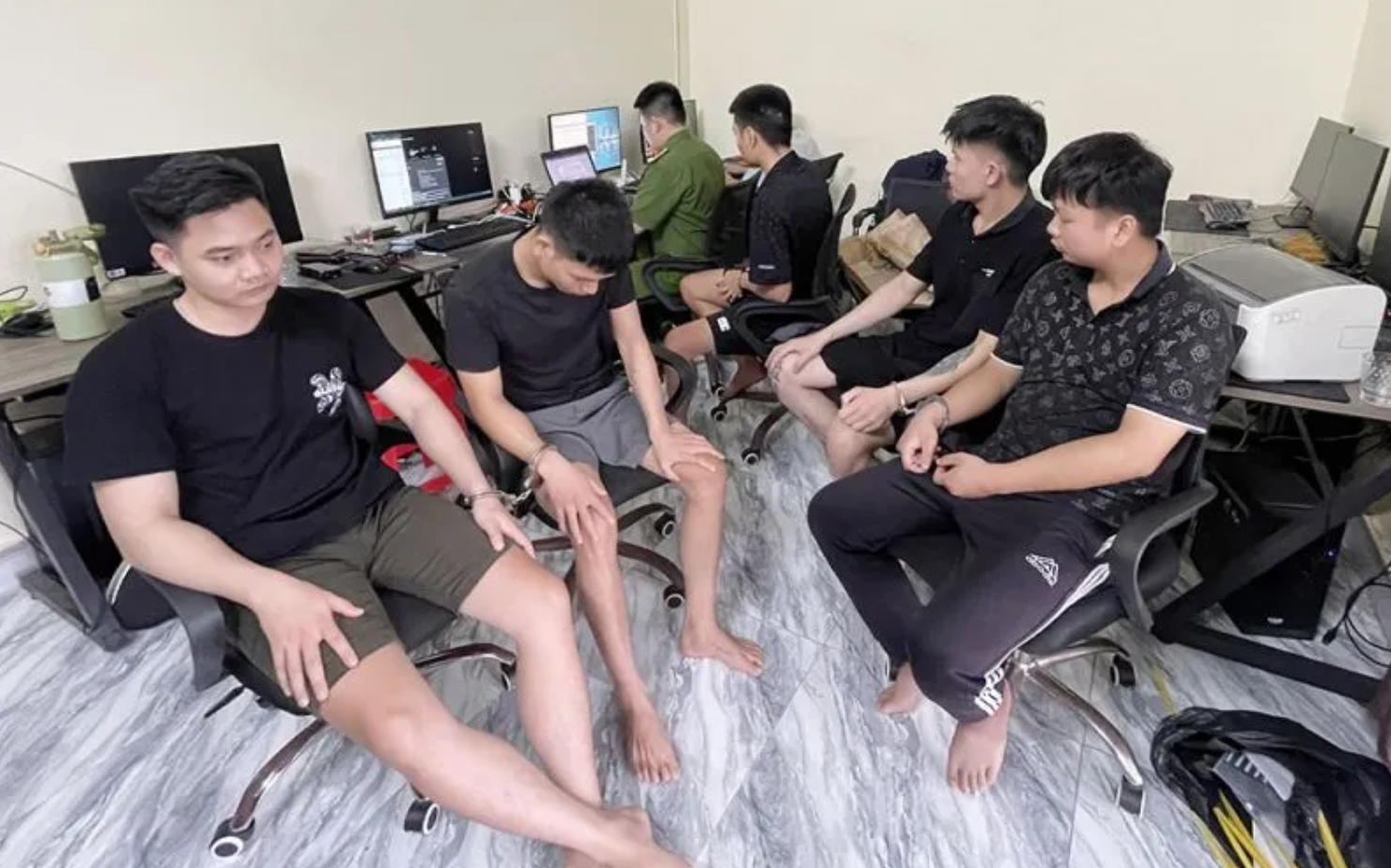 Đường dây mua bán trái phép tài khoản cá nhân trên không gian mạng, để lừa đảo chiếm đoạt tài sản bị Công an tỉnh Lạng Sơn triệt phá trong tháng 8/2025. Ảnh: Công an tỉnh Lạng Sơn