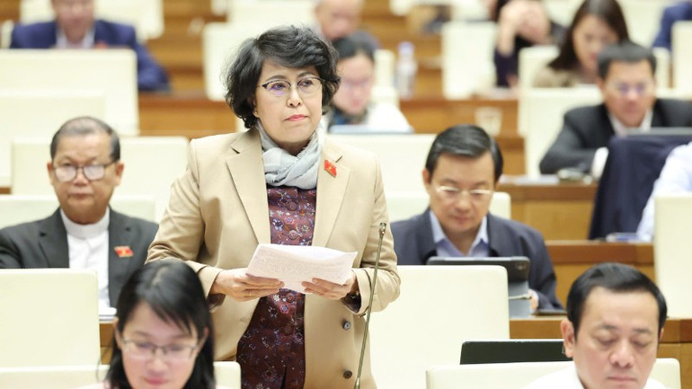 Đại biểu Tô Thị Bích Châu (Đoàn Thành phố Hồ Chí Minh). (Ảnh: DUY LINH)