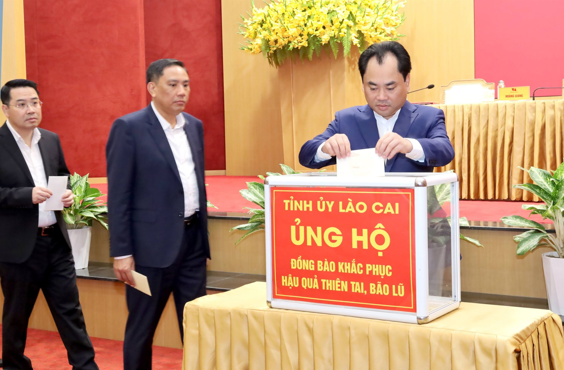 Tỉnh ủy Lào Cai phát động ủng hộ các tỉnh miền Trung, Tây Nguyên khắc phục hậu quả bão lũ