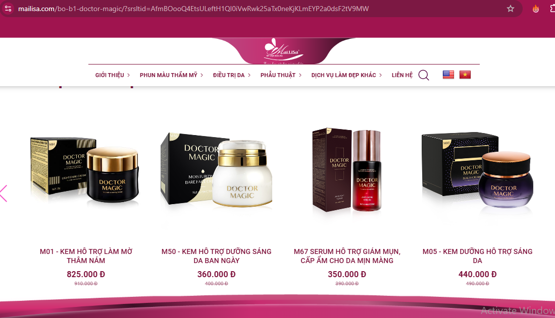 Bộ Kem Dưỡng Doctor Magic hỗ trợ s&aacute;ng da