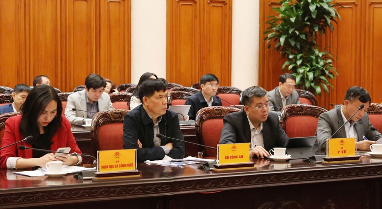 Các đại biểu tham dự cuộc họp - Ảnh: VGP/Gia Huy Các đại biểu tham dự cuộc họp - Ảnh: VGP/Gia Huy