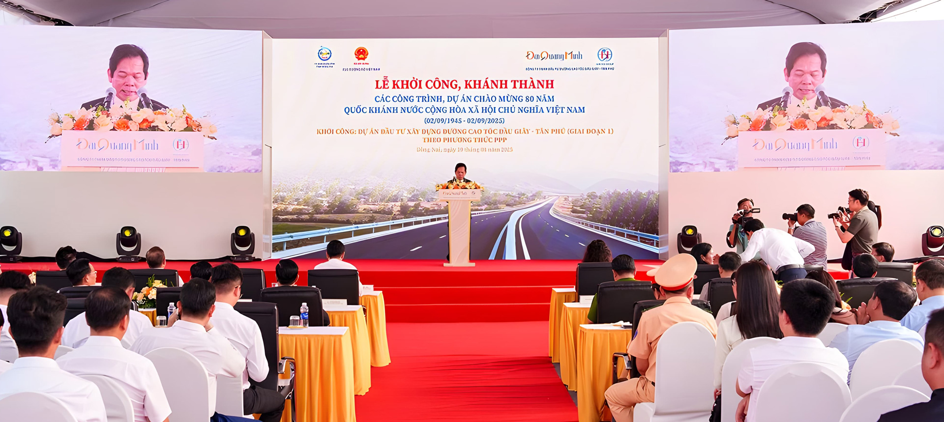 Tháng 8/2025, Đại Quang Minh chính thức khởi công dự án cao tốc Dầu Giây - Tân Phú (giai đoạn 1)