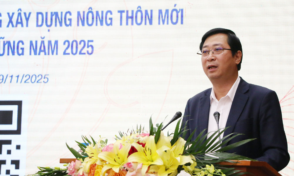 Đồng chí Cao Xuân Thạo, Trưởng Ban công tác xã hội (Ủy ban Trung ương MTTQ Việt Nam) phát biểu tại lớp bồi dưỡng.