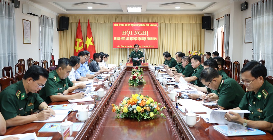 Bộ đội Biên phòng tỉnh An Giang ra nghị quyết lãnh đạo thực hiện nhiệm vụ năm 2026