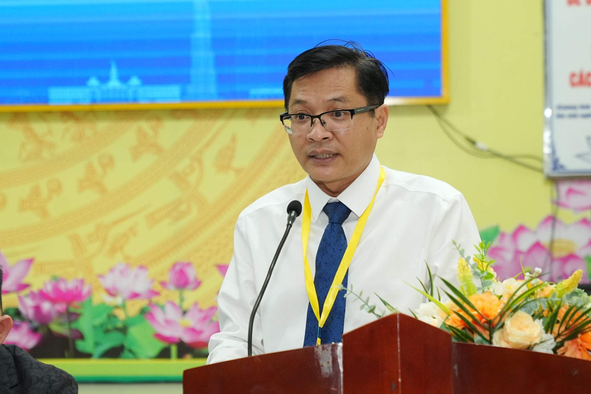 Ông Trần Minh Vũ - Chủ tịch UBND phường Tân Sơn Hòa phát biểu tại Lễ ra mắt.