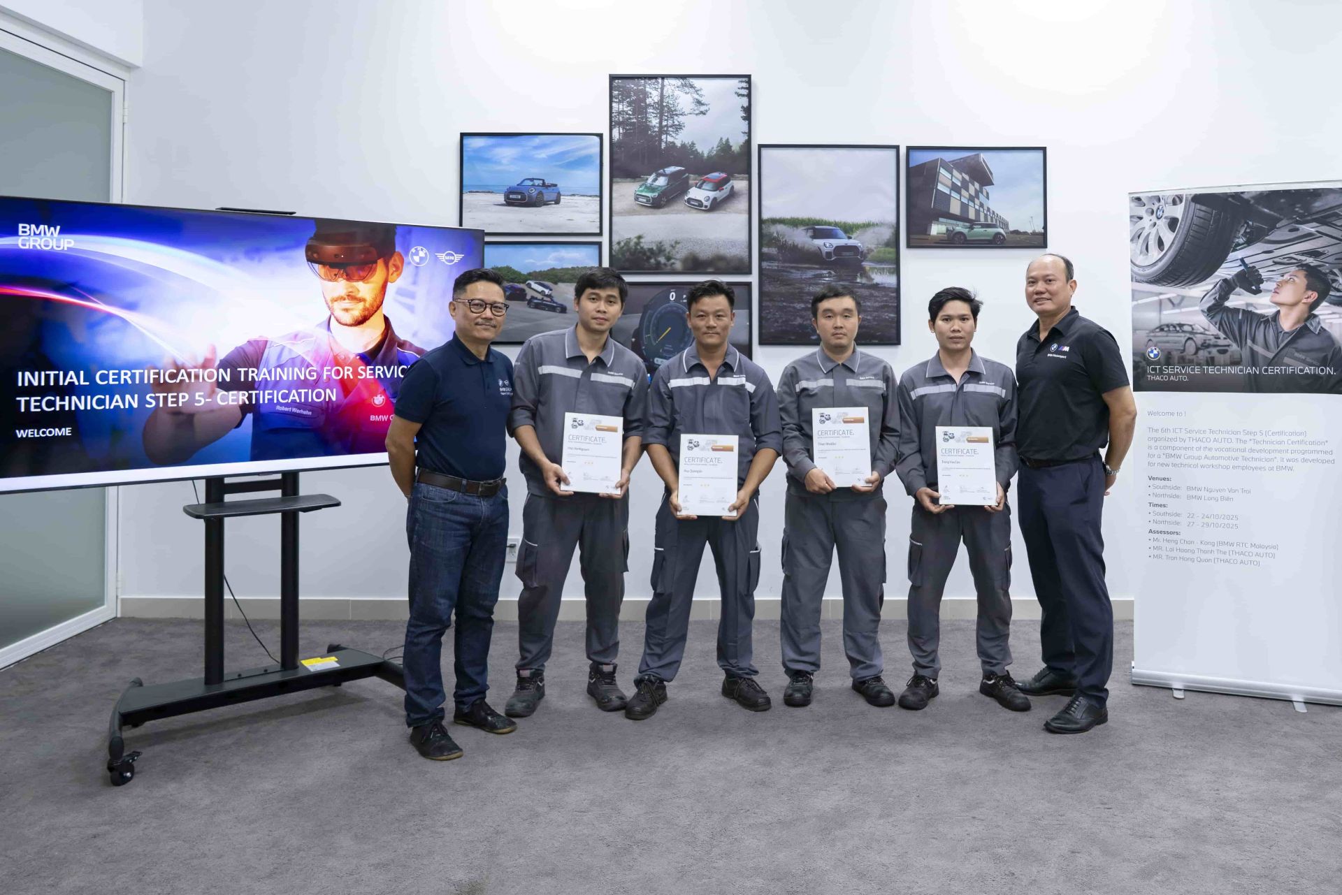 Các kỹ thuật viên xuất sắc đạt chứng nhận sau khi hoàn thành kỳ thi Các kỹ thuật viên xuất sắc đạt chứng nhận sau khi hoàn thành kỳ thi