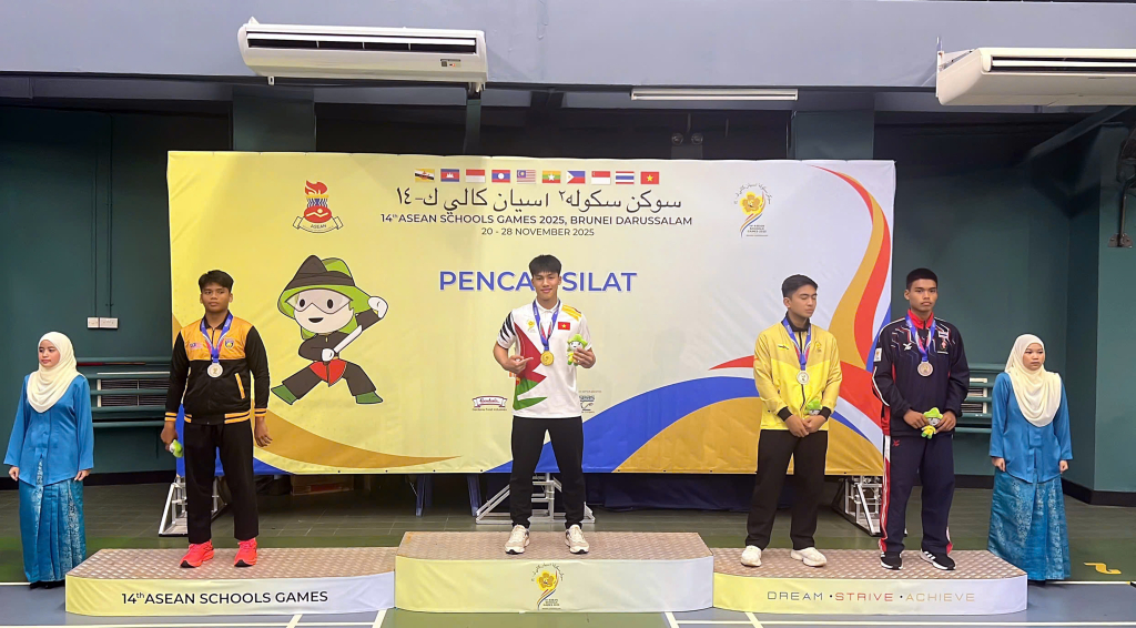 VĐV Quảng Ninh giành 2 HCV tại Đại hội Thể thao học sinh Đông Nam Á 2025