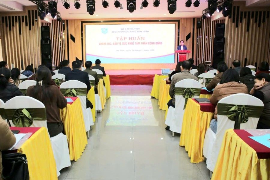 Hà Tĩnh: Tập huấn chuyên môn cho cán bộ chuyên trách tâm thần tuyến cơ sở