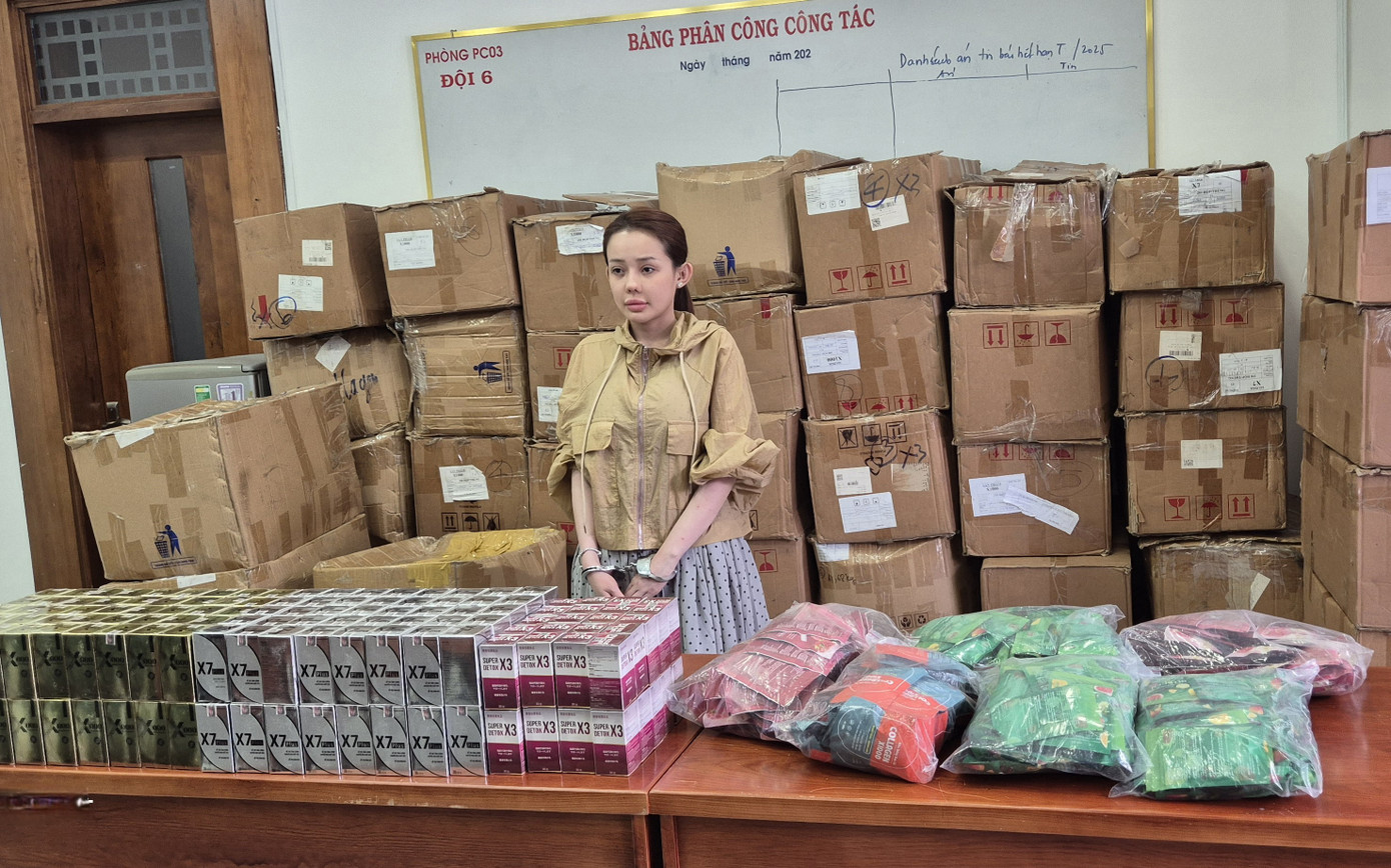 Hàng loạt sản phẩm do Ngân 98 sản phẩm do Ngân sản xuất và kinh doanh không đạt chỉ tiêu chất lượng theo công bố, được xác định là hàng giả.